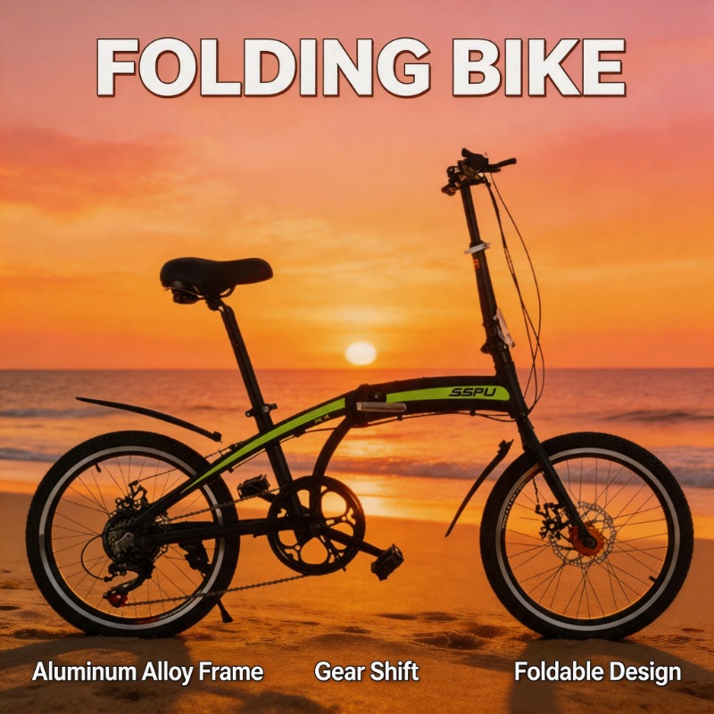 Commuter Biking - 20 İnç Hafif Alüminyum Alaşımlı Katlanır