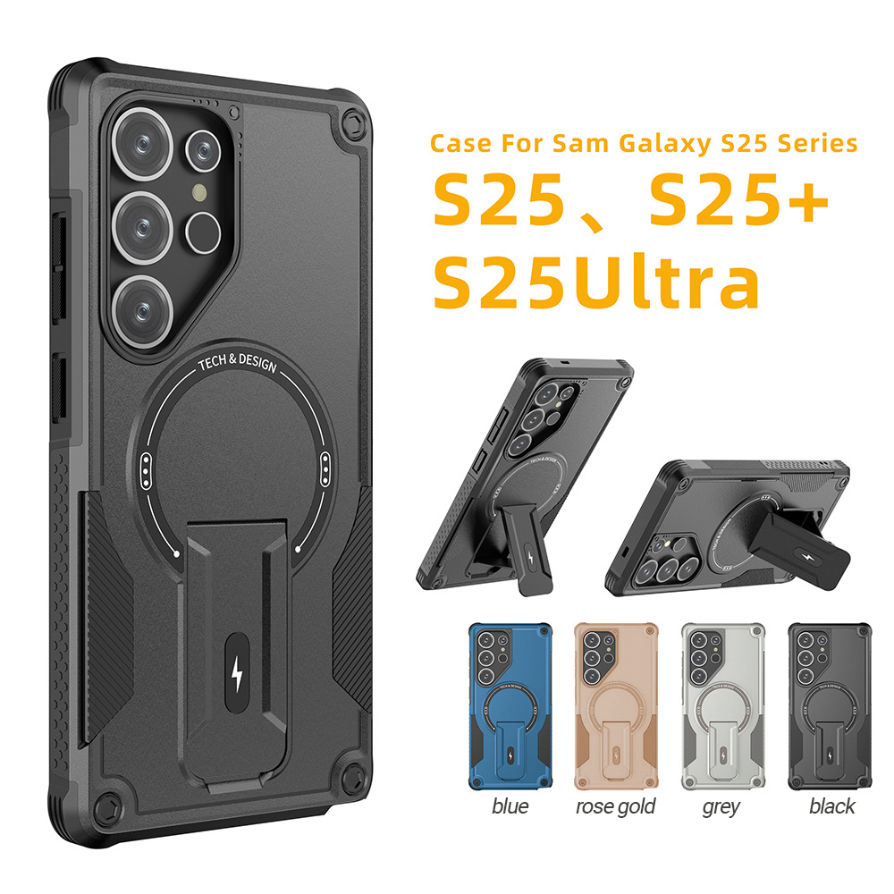 Kickstand Adjustable - Amor Manyetik Kickstand telefon kılıfı Samsung