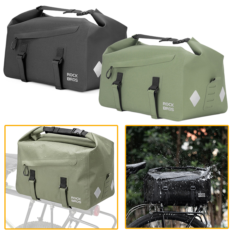 Panniers Waterproof Rear - Bisiklet Raf Çantası Genişletilebilir 16L Büyük