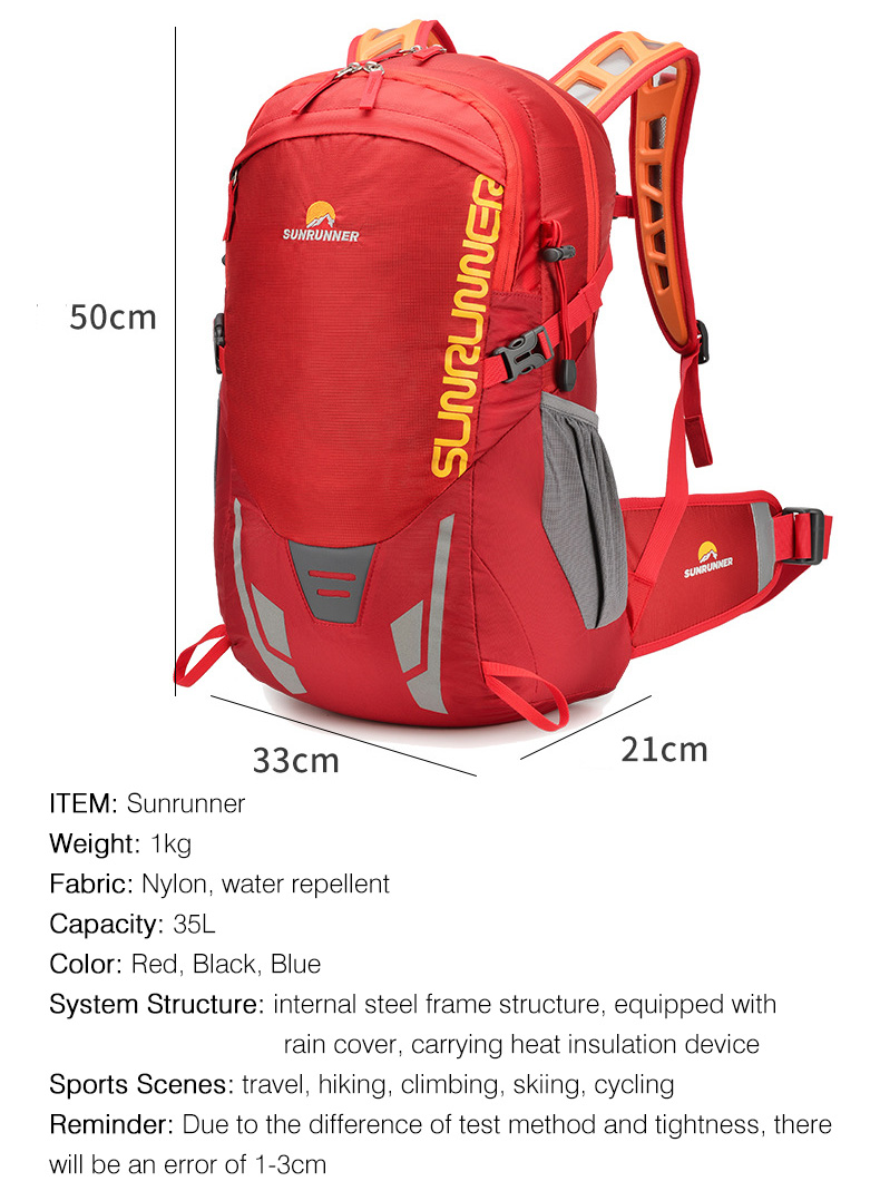35L Yürüyüş Sırt Çantası Büyük - Cycling Commuter Backpack Waterproof incelemesi ve fiyatı