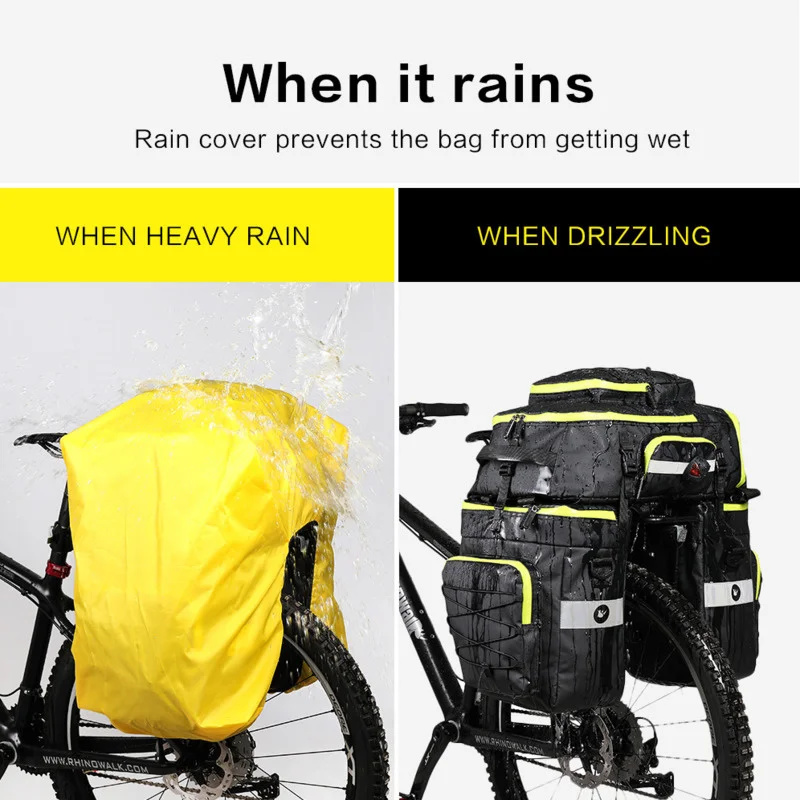 60L 3 In 1 Dağ Yolu Bisiklet S - Panniers Waterproof Rear incelemesi ve fiyatı