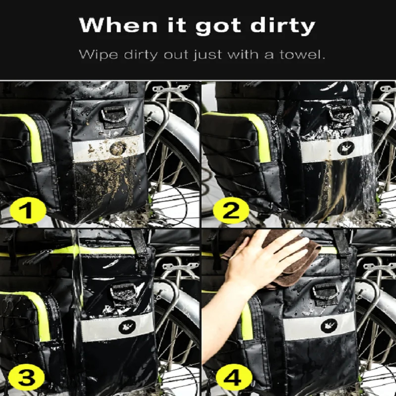 60L 3 In 1 Dağ Yolu Bisiklet S - Panniers Waterproof Rear incelemesi ve fiyatı
