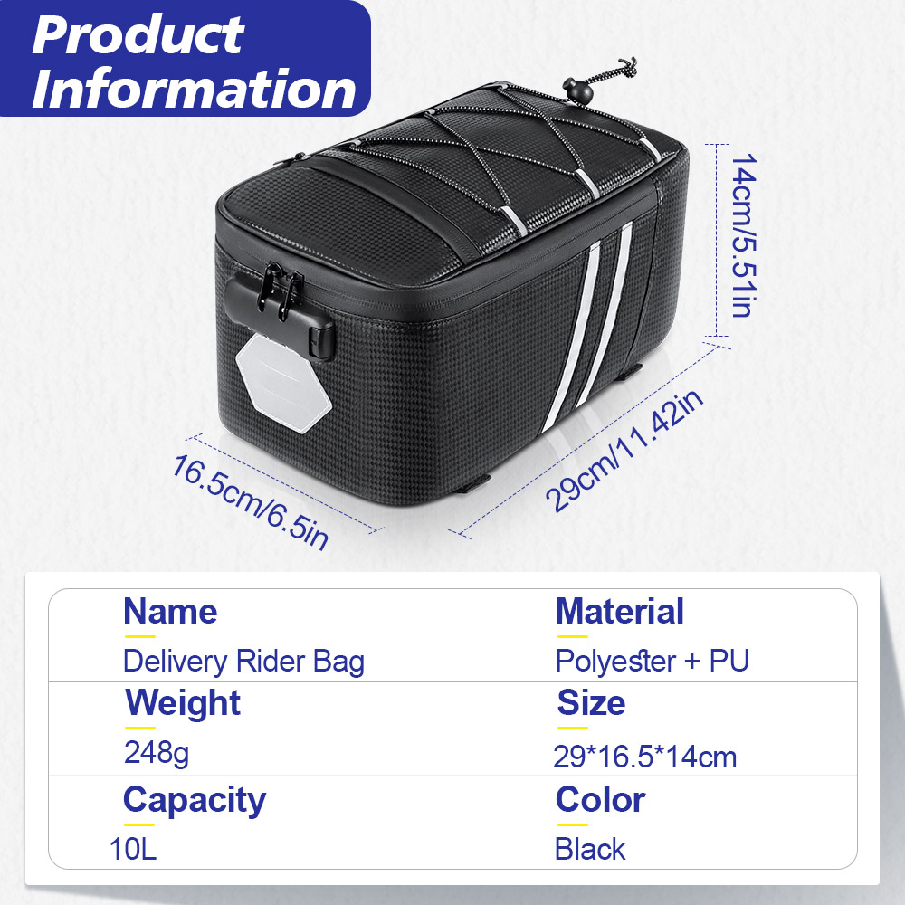Şifreli Kilitli Bisiklet Arka  - Panniers Waterproof Rear incelemesi ve fiyatı