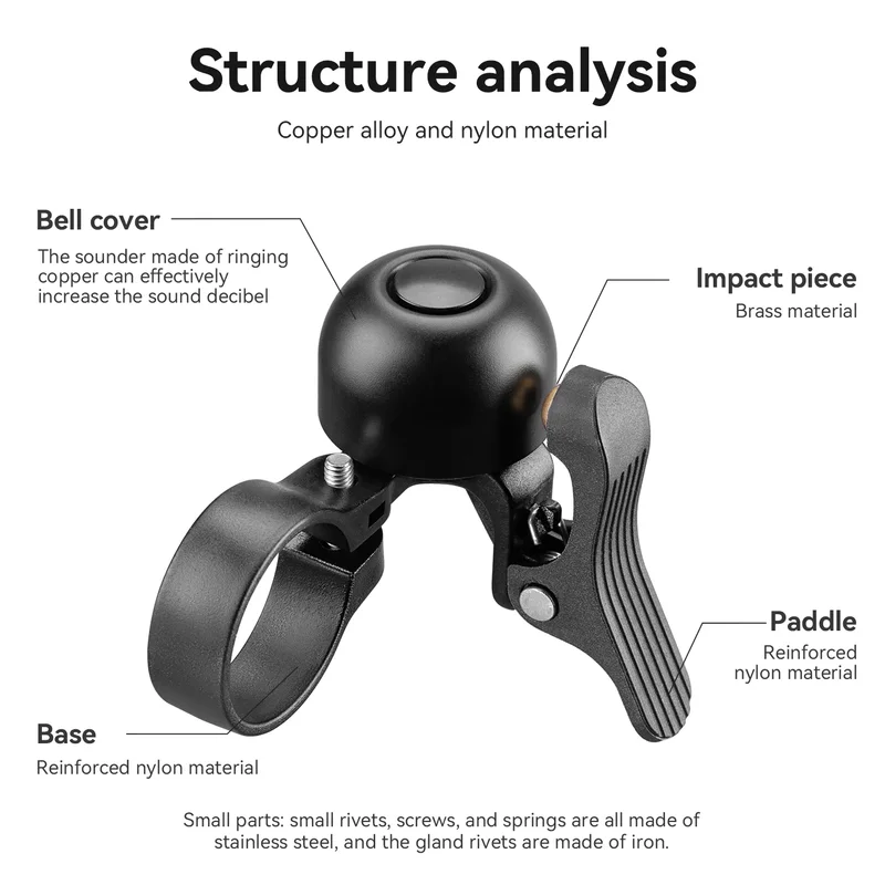 ROCKBROS Mini Bisiklet Zili Yo - Bell Handlebar Ring incelemesi ve fiyatı
