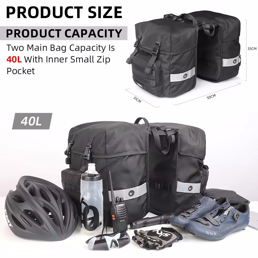 40L Bisiklet Heybe Çantası 2's - Panniers Waterproof Rear incelemesi ve fiyatı