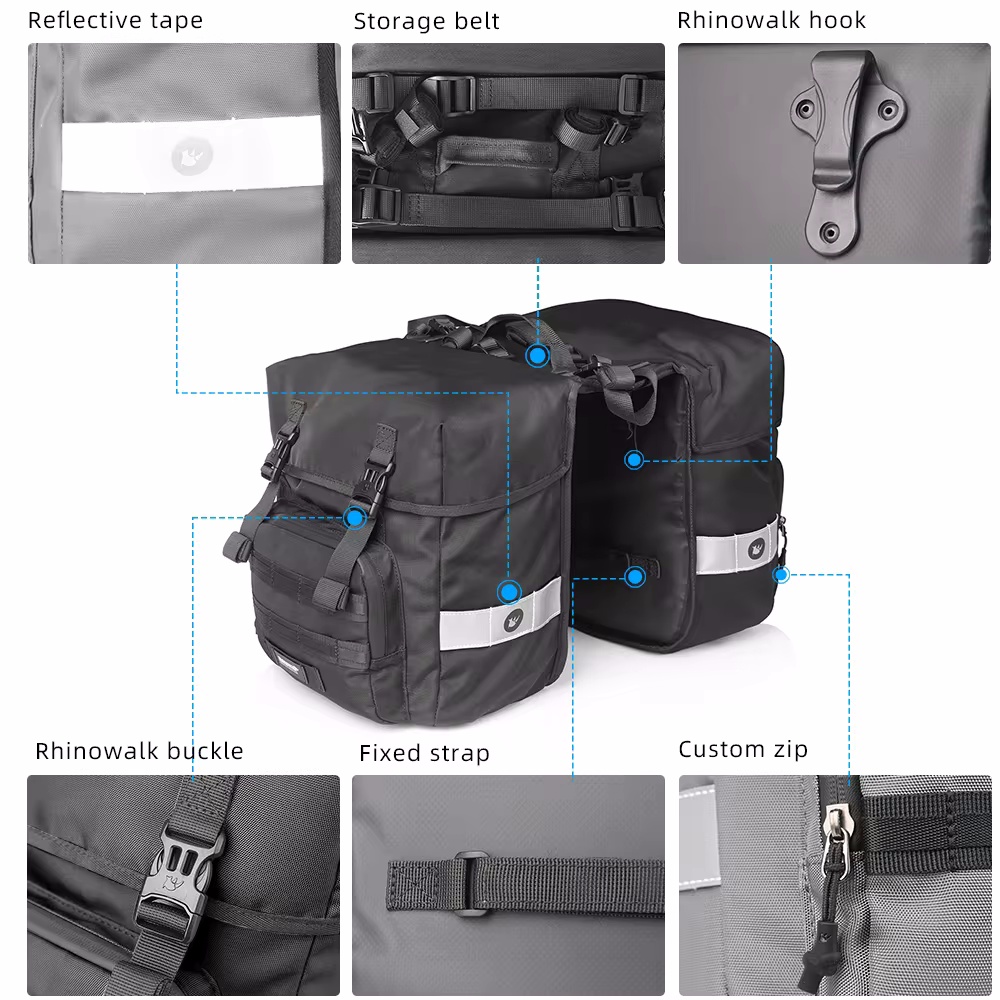 40L Bisiklet Heybe Çantası 2's - Panniers Waterproof Rear incelemesi ve fiyatı