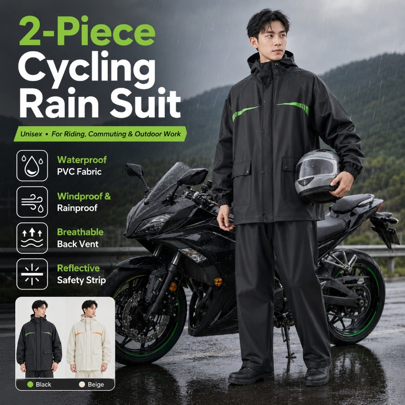 Unisex 2 Parçalı Su Geçirmez B - Cycling Commuter Rain Jacket incelemesi ve fiyatı