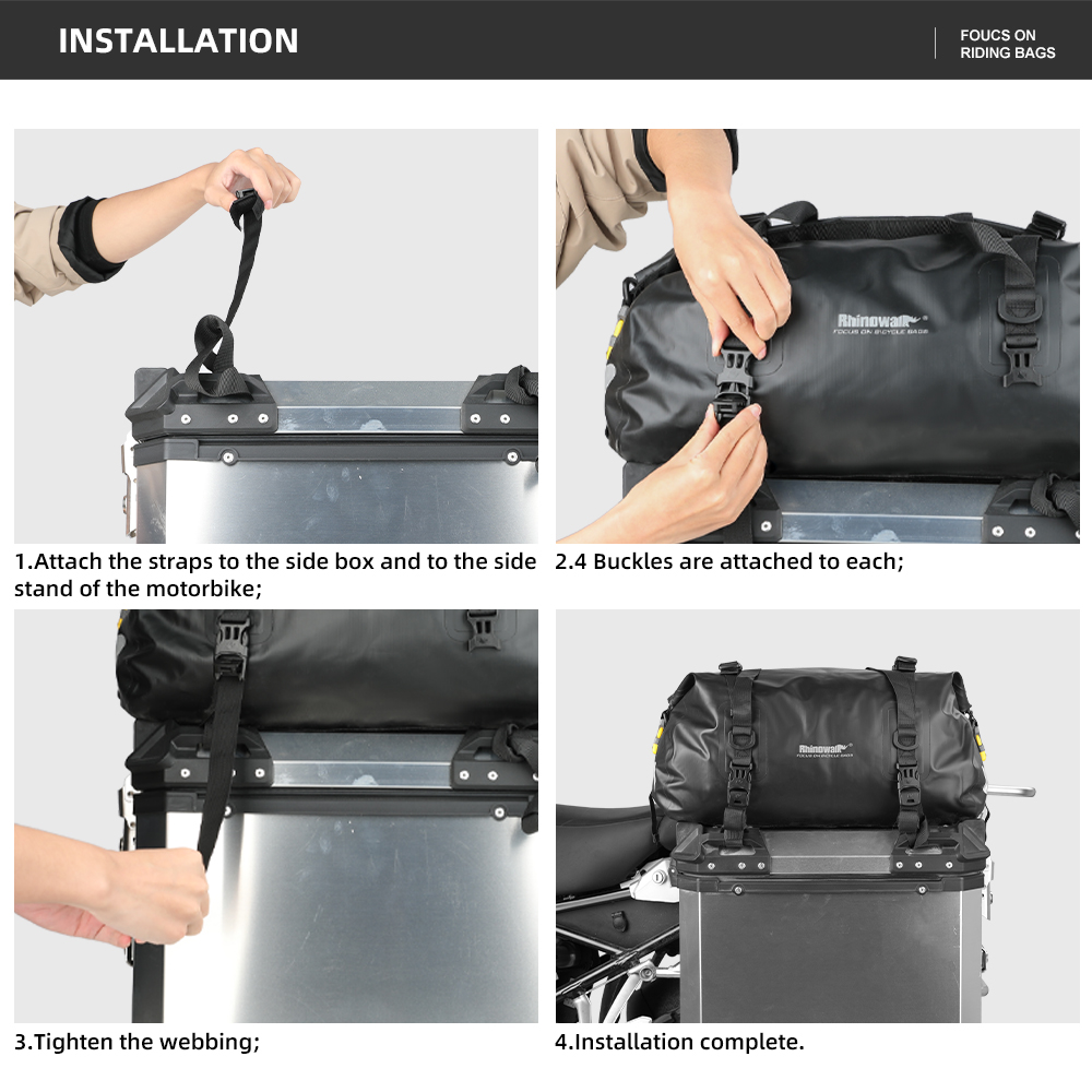 Rhinowalk Motor yan kutu üst s - Panniers Waterproof Rear incelemesi ve fiyatı